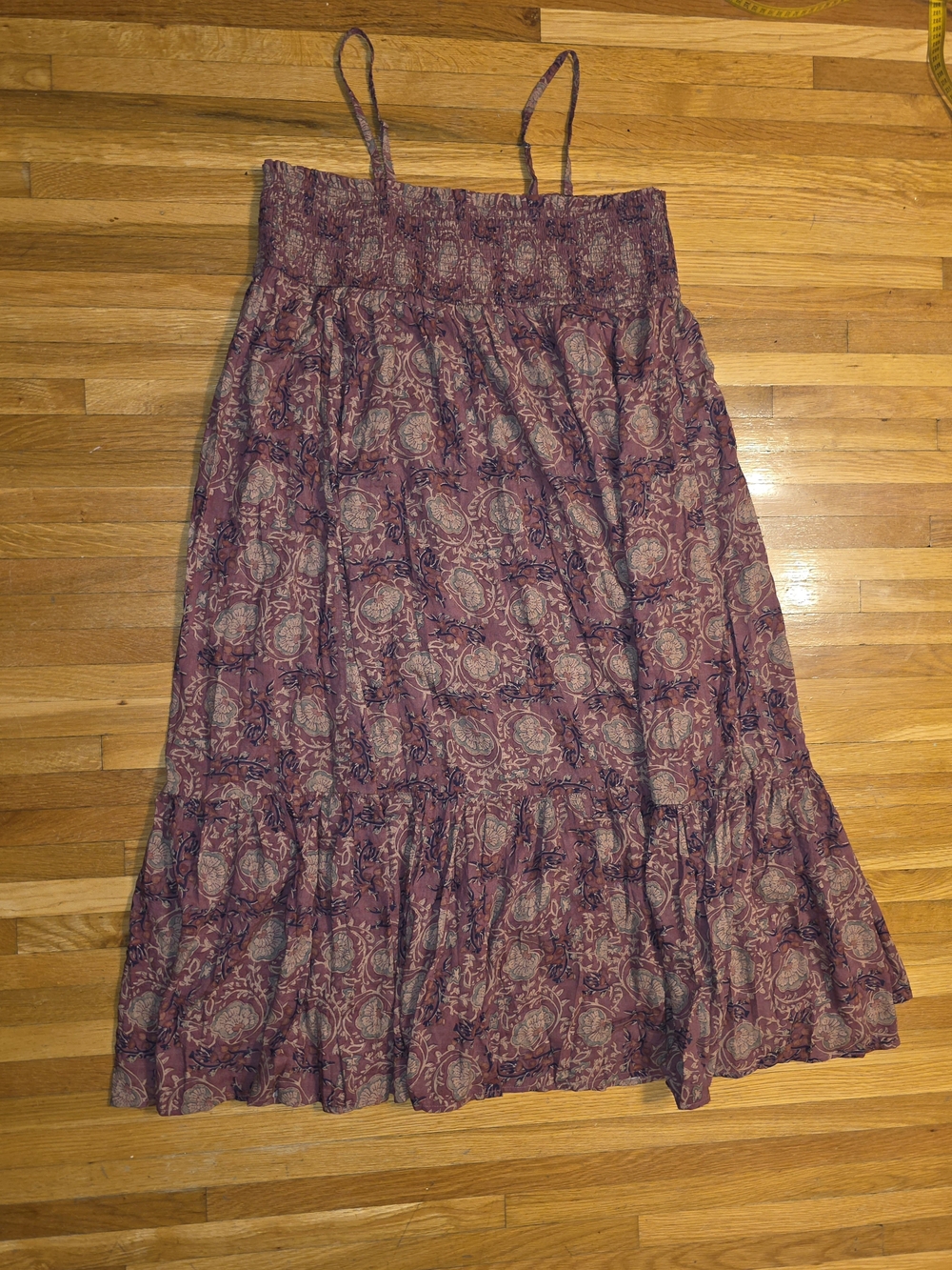 NATURAL LIFE New With Tags XL Convertible Mauve Floral Boho Maxi Skirt Dress - Picture 9 of 11